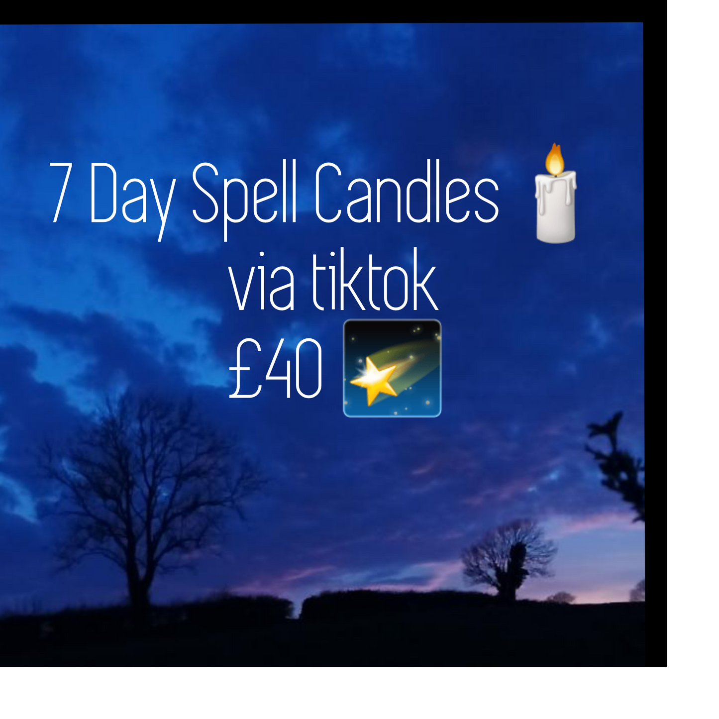 7 day Spell Candles - Completed via Tiktok